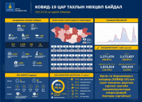 Шинээр 255 тохиолдол бүртгэгдэж 1 хүн энджээ