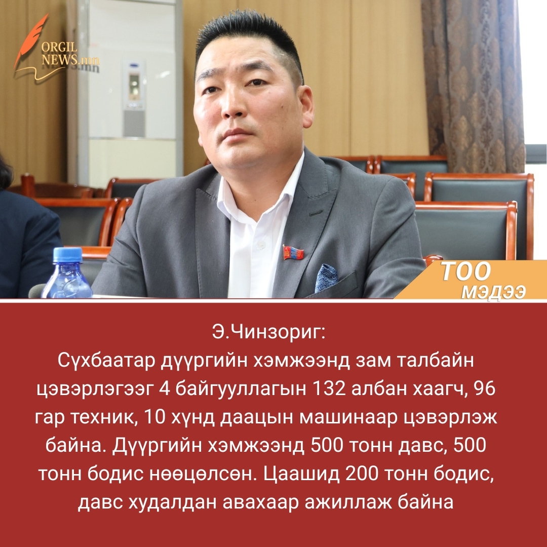 Сүхбаатар дүүргийн хэмжээнд зам талбайн цэвэрлэлээ.